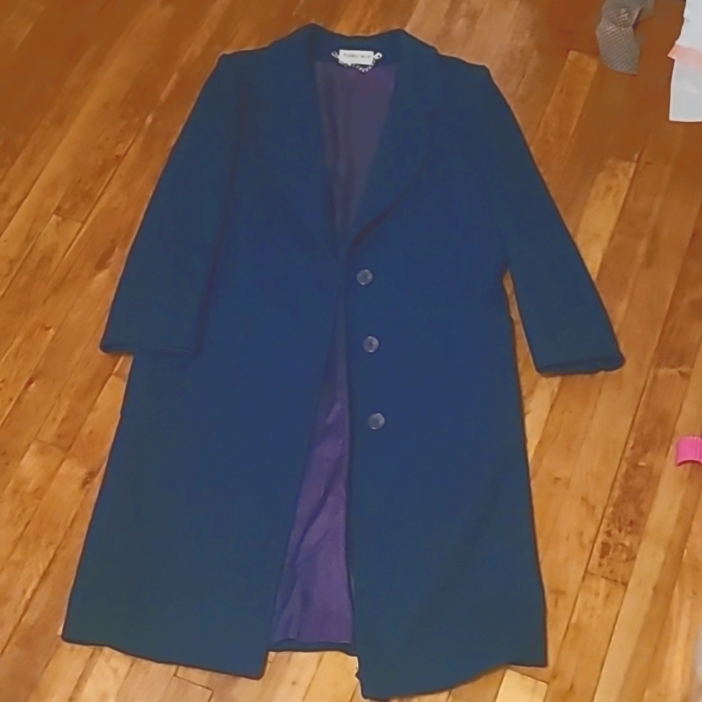 ASHLEY SCOTT WOOL VINTAGE COAT Royal Blue